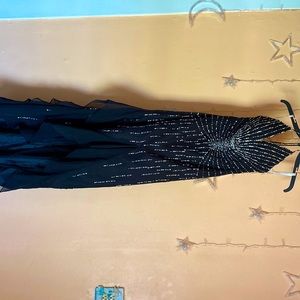 Tiffany Designs halter top formal dress